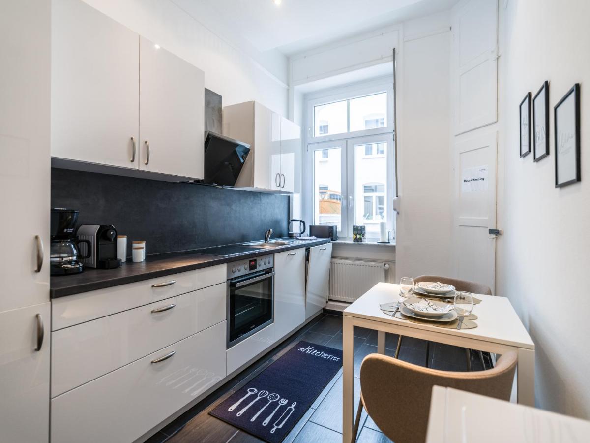 Hochwertige Altbauwohnung Im Modernen Stil In Wiesbaden - Kueche - Terrasse - Wlan - Zentral מראה חיצוני תמונה